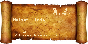 Melzer Linda névjegykártya