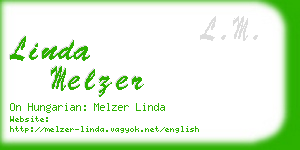 linda melzer business card